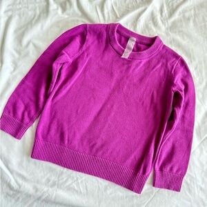 Primary Fuchsia Kids Crew Neck Sweater